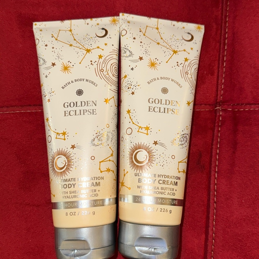 BBW 2pc Golden Eclipse Body Creams